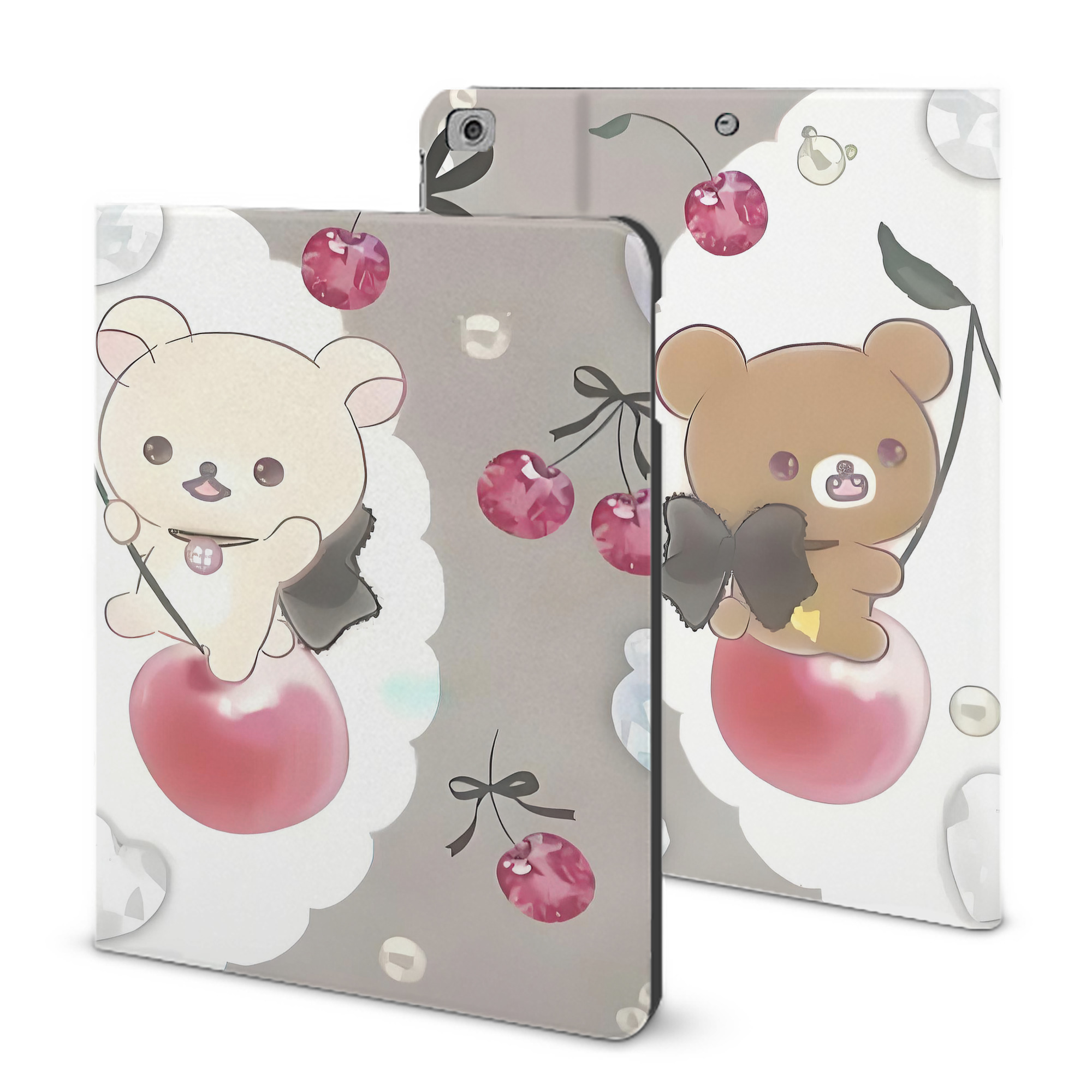 （画像用） リラックマ リラックマ キイロイトリ Rilakkuma Korilakkuma Kiiroitori IPad ケース ブック型 PUレザー TPU 耐衝撃 軽量 薄型 ペン収納なし 全面保護 IPad 各モデル対応